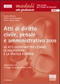 Atti di diritto civile, penale e amministrativo 2009