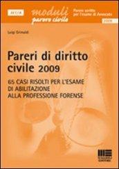 Pareri di diritto civile 2009