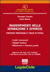 Inadempimenti nella separazione e divorzio