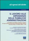 Il lavoro alle dipendenze delle pubbliche amministrazioni