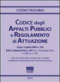 Codice degli appalti pubblici e regolamento di attuazione