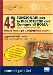 Quarantatré funzionari per le biblioteche del comune di Roma