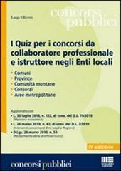 I quiz per i concorsi da collaboratore professionale e istruttore negli enti locali