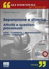 Separazione e divorzio. Attività e questioni processuali. Con CD-ROM