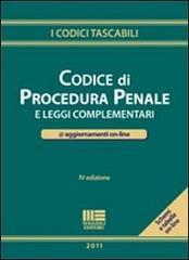 Codice di procedura penale e leggi complementari. Con aggiornamento online