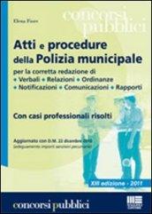 Atti e procedure della polizia municipale