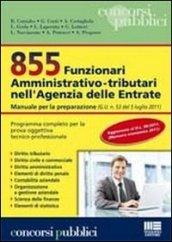 855 Funzionari amministrativo-tributari nell'Agenzia delle Entrate. Manuale per la preparazione