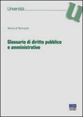 Glossario di diritto pubblico e amministrativo