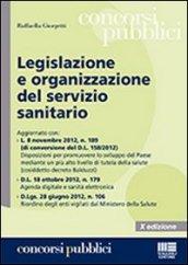 Legislazione e organizzazione del servizio sanitario