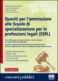 Quesiti per l'ammissione alle Scuole di specializzazione per le professioni legali (SSPL)