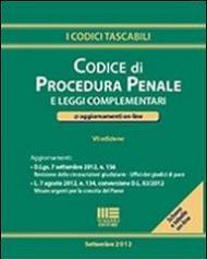 Codice di procedura penale e leggi complementari