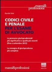 Codici civile e penale per l'esame di avvocato