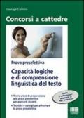 Capacità logiche e di comprensione linguistica del testo. Prova preselettiva