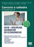 A019. Discipline giuridiche ed economiche