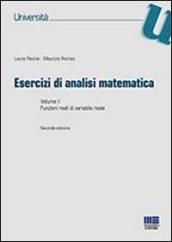 Esercizi di analisi matematica. 1.Funzioni reali di variabile reale