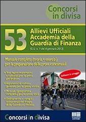 53 allievi ufficiali accademia della Guardia di Finanza