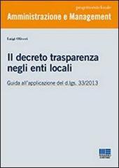 Il decreto trasparenza negli enti locali