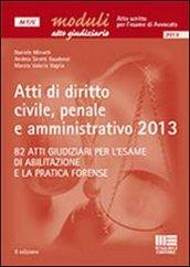 Atti di diritto civile, penale e amministrativo 2013. Ediz. illustrata