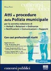 Atti e procedure della polizia municipale