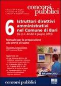 6 istruttori direttivi amministrativi nel Comune di Bari