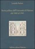 Storia politica dell'Università di Palermo dal 1860 al 1943