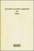 Lecturae plautinae sarsinates. Vol. 14