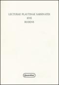 Lecturae plautinae sarsinates vol.17