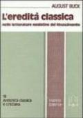 L'eredità classica nelle letterature neolatine del Rinascimento