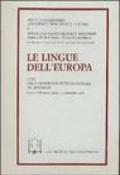 Le lingue dell'Europa. Atti del V Convegno internazionale di linguisti