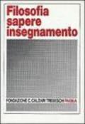 Filosofia, sapere, insegnamento