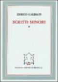 Scritti minori