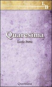 Quaresima. Lectio brevis