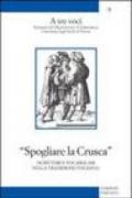 Spogliare la crusca. Scrittori e vocabolari nella tradizione italiana