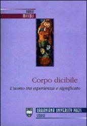 Corpo dicibile. L'uomo tra esperienza e significato