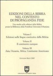 Edizioni della Bibbia nel contesto di Propaganda Fide. Uno studio sulle edizioni della Bibbia presso la Biblioteca della Pontificia Università Urbaniana