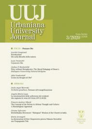Urbaniana University Journal. Euntes Docete (2020). Vol. 3: Focus. Pensare Dio.