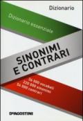 Dizionario sinonimi e contrari. Dizionario essenziale