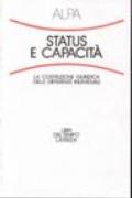 Status e capacità. La costruzione giuridica delle differenze individuali