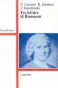 Tre letture di Rousseau
