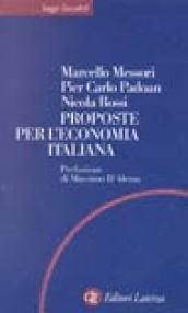 Proposte per l'economia italiana