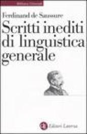 Scritti inediti di linguistica generale