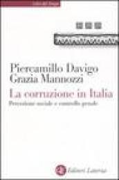 La corruzione in Italia. Percezione sociale e controllo penale