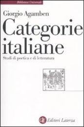 Categorie italiane. Studi di poetica e di letteratura