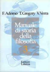 Manuale di storia della filosofia. Per le Scuole superiori. 3.