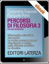 Percorsi di filosofia. vol. 3: Per Licei Scientifici