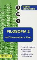 Filosofia. Vol. 2: Dall'Umanesimo a Kant.