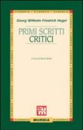 Primi scritti critici