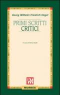 Primi scritti critici