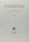 Studi di egittologia e antichità puniche (5). Rassegna di numismatica punica (1986-1988)-Monete puniche: mercato antiquario (1986-1988)