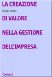 La creazione di valore nella gestione dell'impresa